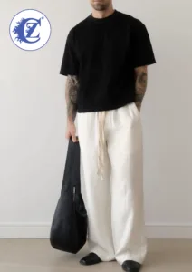 áo phông oversize nam mặc với quần gì