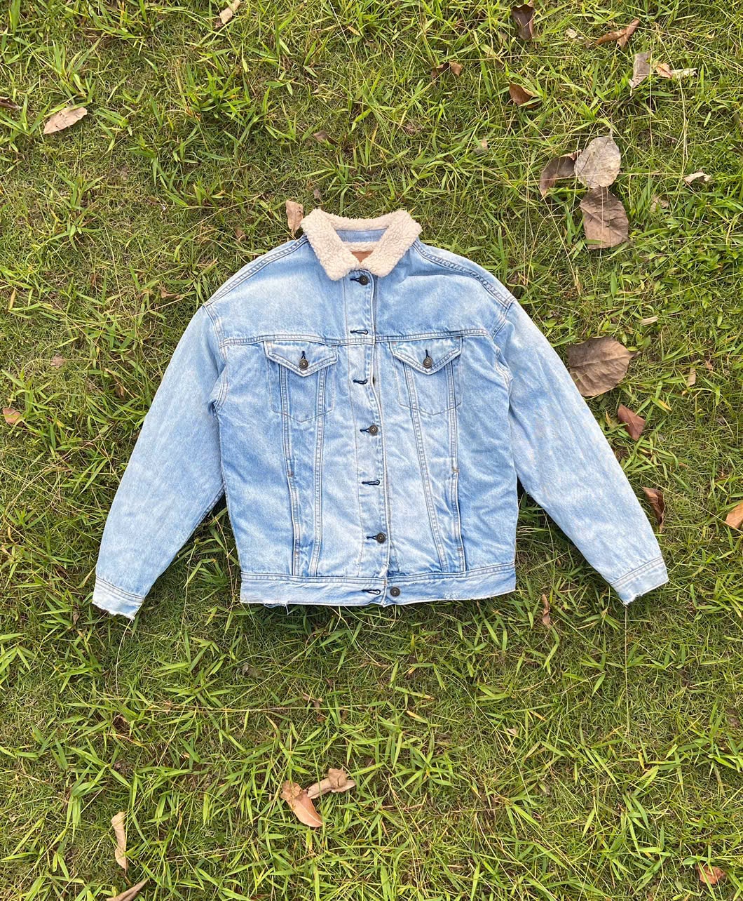 áo jacket là gì? Denim Sherpa